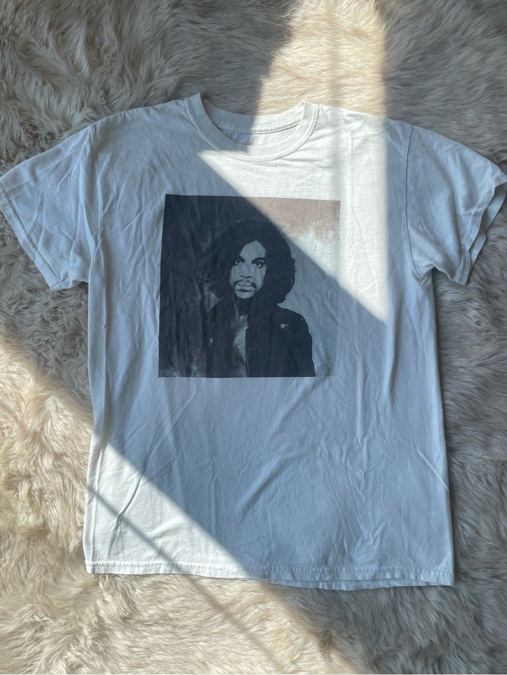 Prince Off-White Short-Sleeve Graphic Crewneck Tee